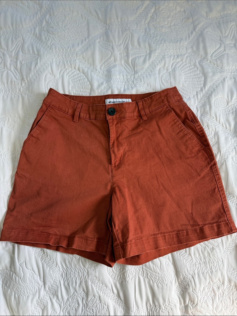 Amazon Essentials Rust Chino Bermuda Shorts